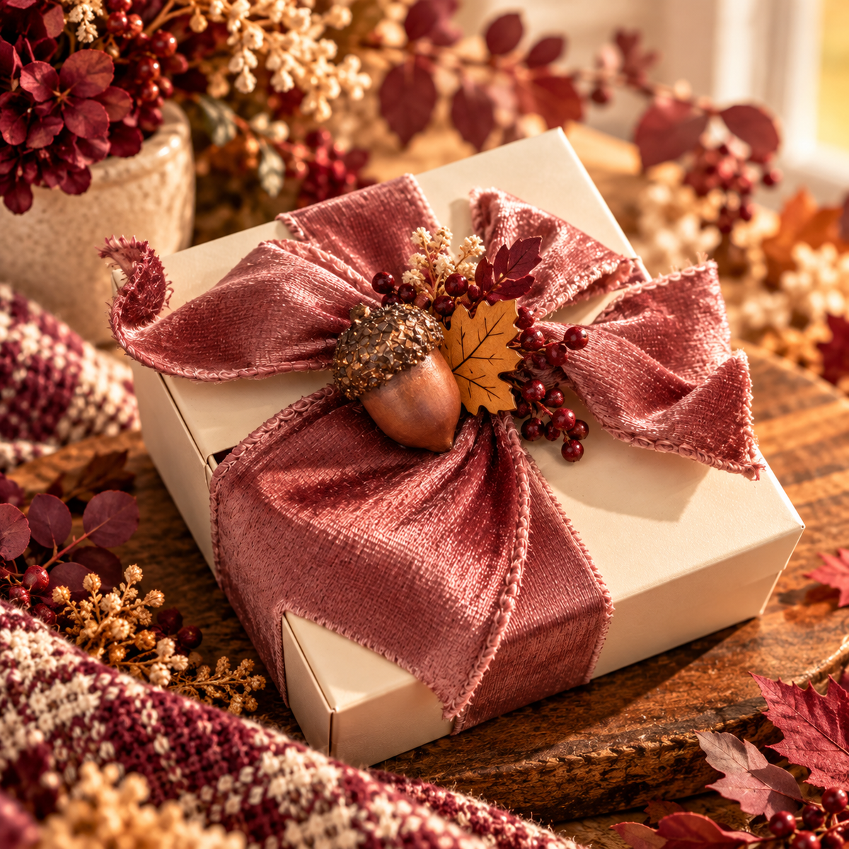 Fall Sample Box, gift-wrapped wax melt sampler by Downing Avenue